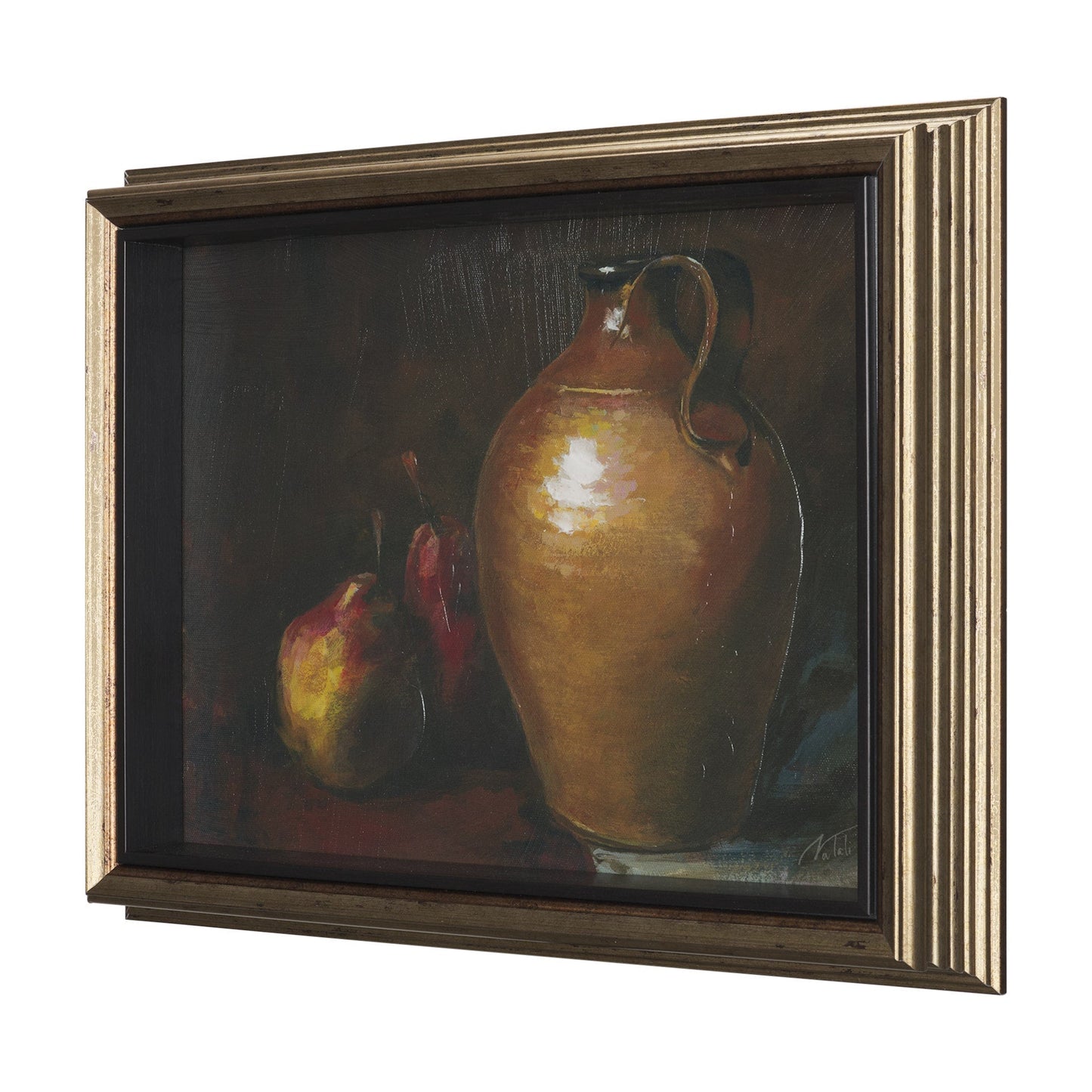 Vintage Crocks with Hand Embellished Framed Art Print
