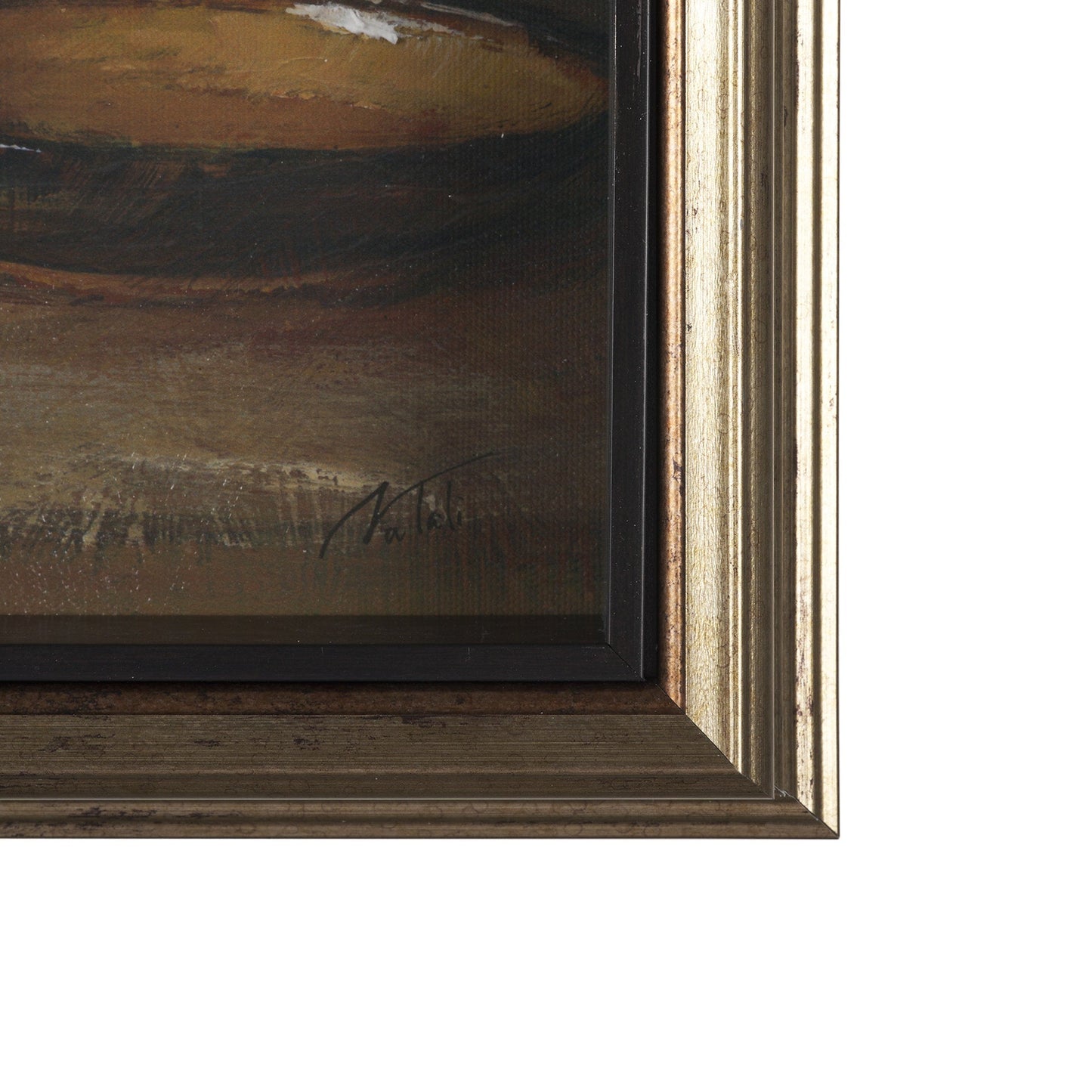 Vintage Crocks with Hand Embellished Framed Art Print