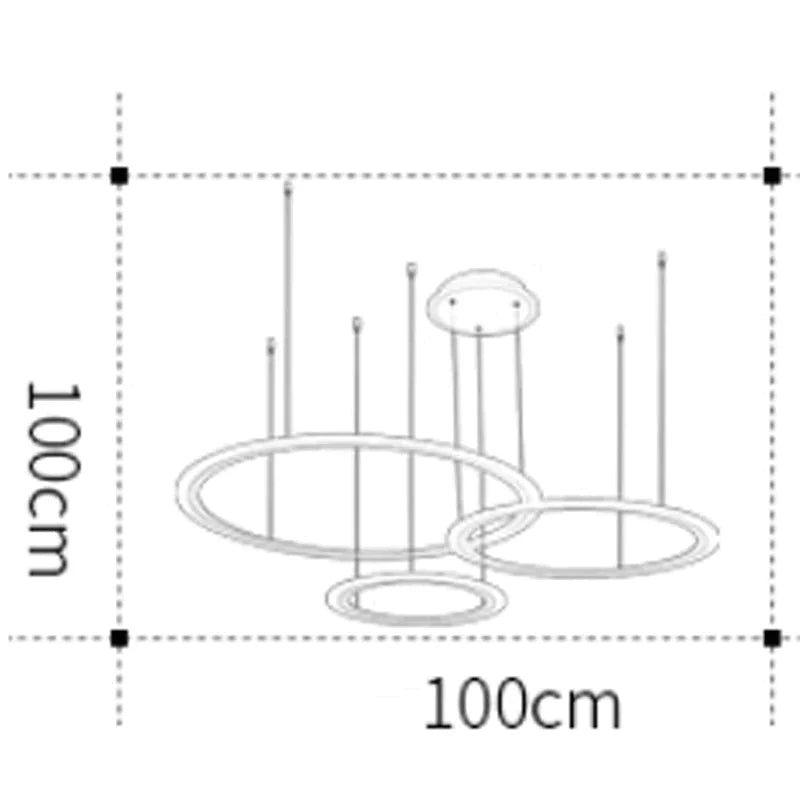 Gabrielle Modern White Circle LED Pendant Lamp