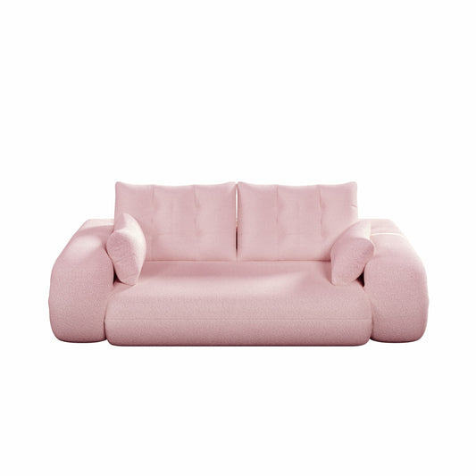 Garden & Outdoor: Human Dog Bed, Lazy Sofa Couch, 78.7 ' Multi-Functional Foldable Sofa Bed, 3-in-1 Teddy Fabric Foam-Filled Sleeper Sofa Bed for Living Room,Guest Bed,Playroom,Pink by Streamdale Furniture