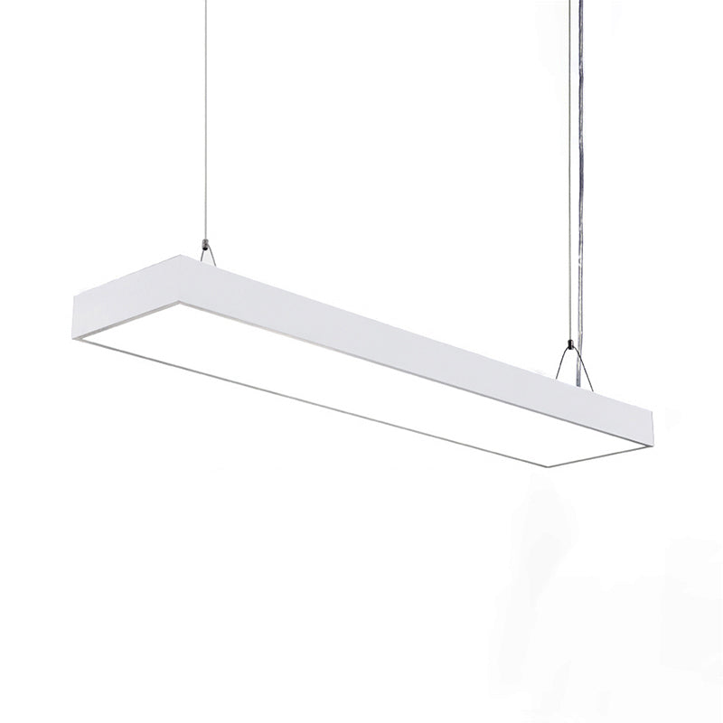 Callie Modern Pendant - Sleek Rectangular LED Light with Adjustable Length
