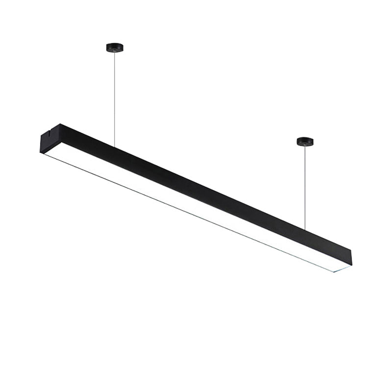 Callie Modern Pendant - Sleek Rectangular LED Light with Adjustable Length