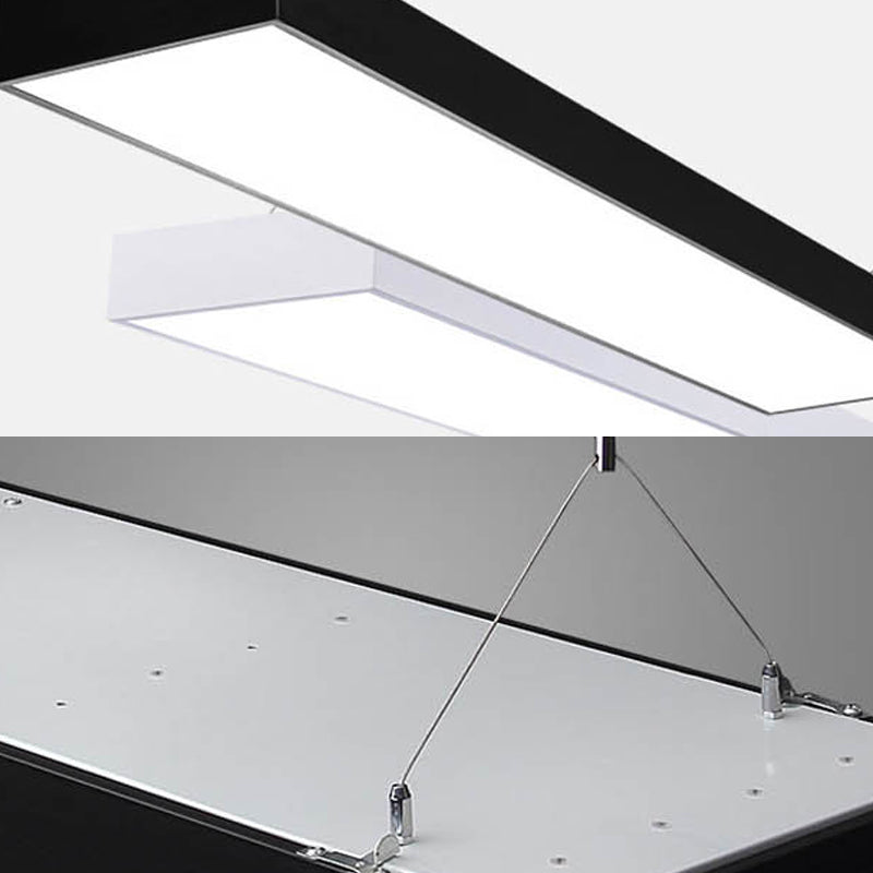 Callie Modern Pendant - Sleek Rectangular LED Light with Adjustable Length