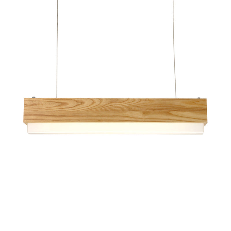 Laila Modern Wood Pendant Light: Warm Elegance for Your Dining Room