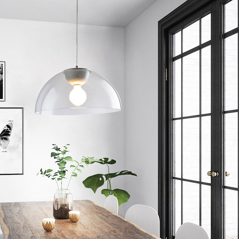 Astrid's Nordic Dome Pendant Light (Red/Black/White)