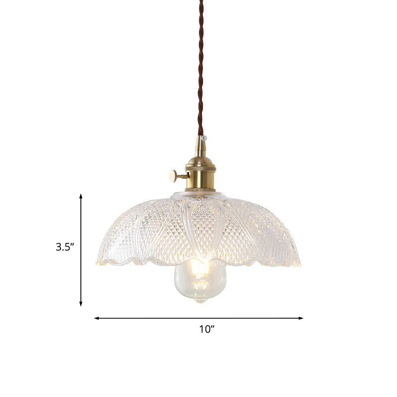 Isabella's Modern Brass Pendant: Etched Glass Meets Vintage Charm