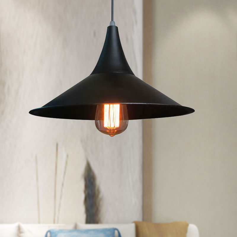 Isabella - Modern Conic Pendant Light (Black or White)