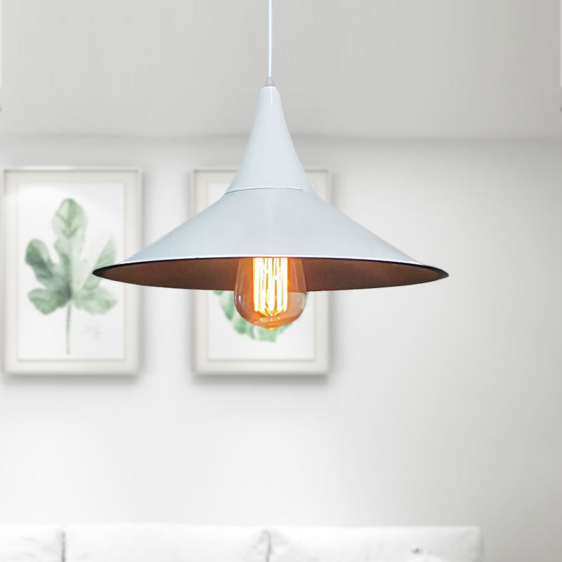 Isabella - Modern Conic Pendant Light (Black or White)