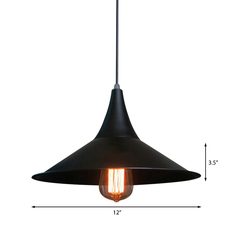 Isabella - Modern Conic Pendant Light (Black or White)