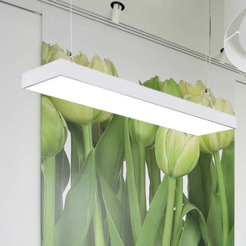 Callie Modern Pendant - Sleek Rectangular LED Light with Adjustable Length