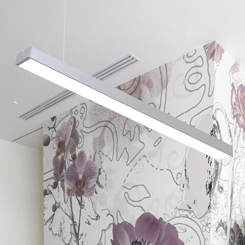 Callie Modern Pendant - Sleek Rectangular LED Light with Adjustable Length