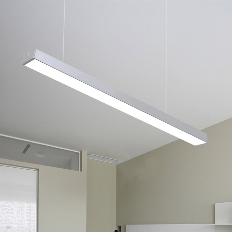 Callie Modern Pendant - Sleek Rectangular LED Light with Adjustable Length