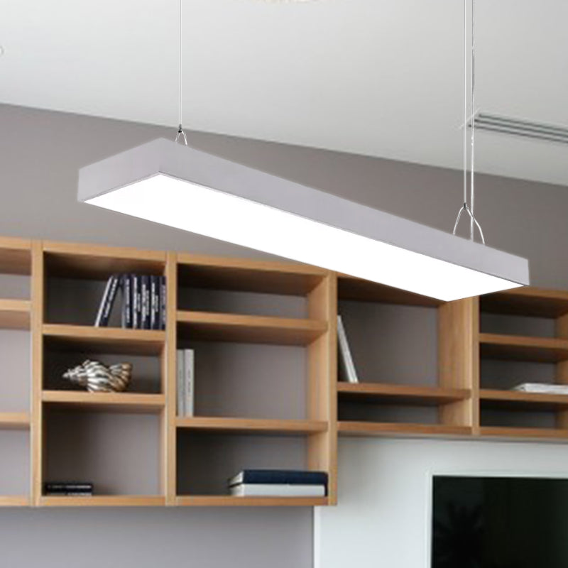 Callie Modern Pendant - Sleek Rectangular LED Light with Adjustable Length