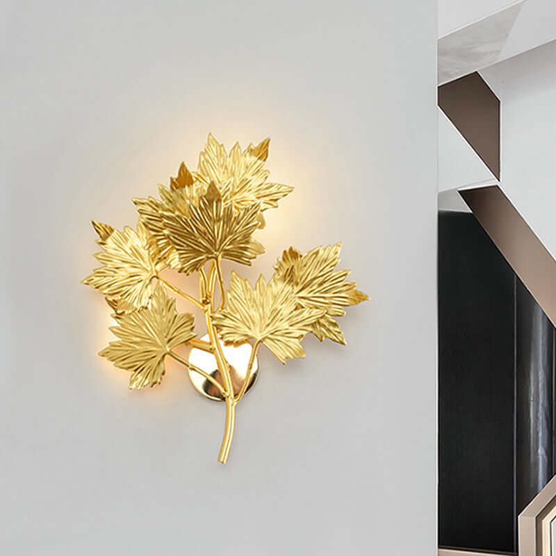 Maple Leaf Wall Sconce Light