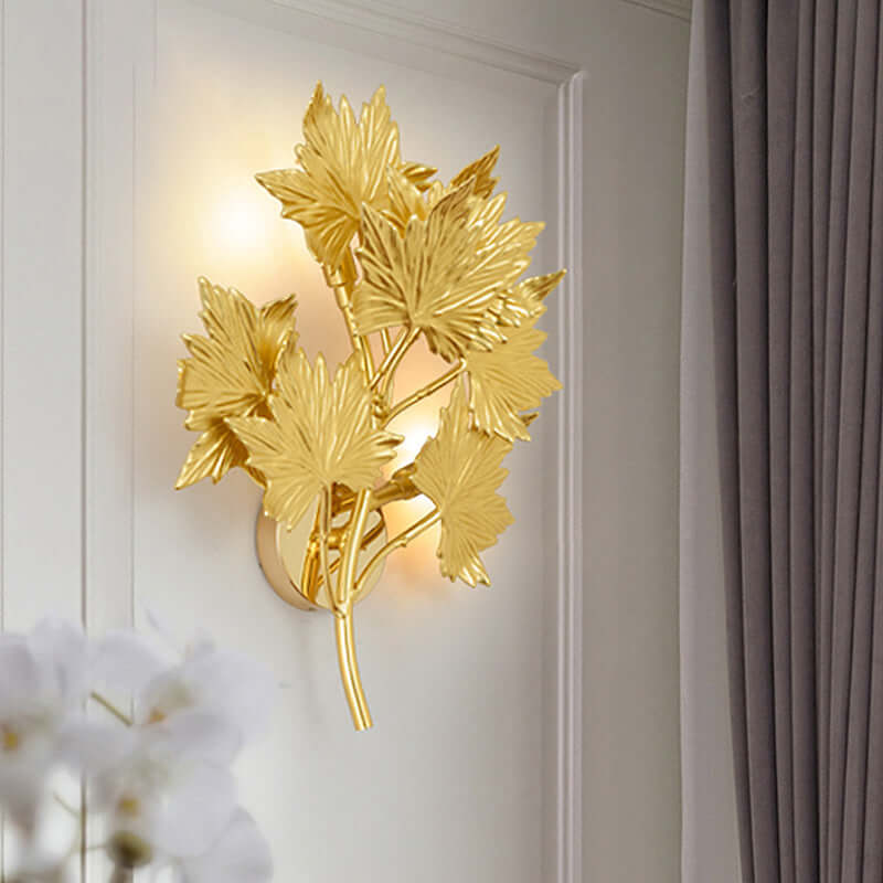 Maple Leaf Wall Sconce Light