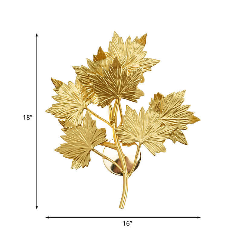 Maple Leaf Wall Sconce Light