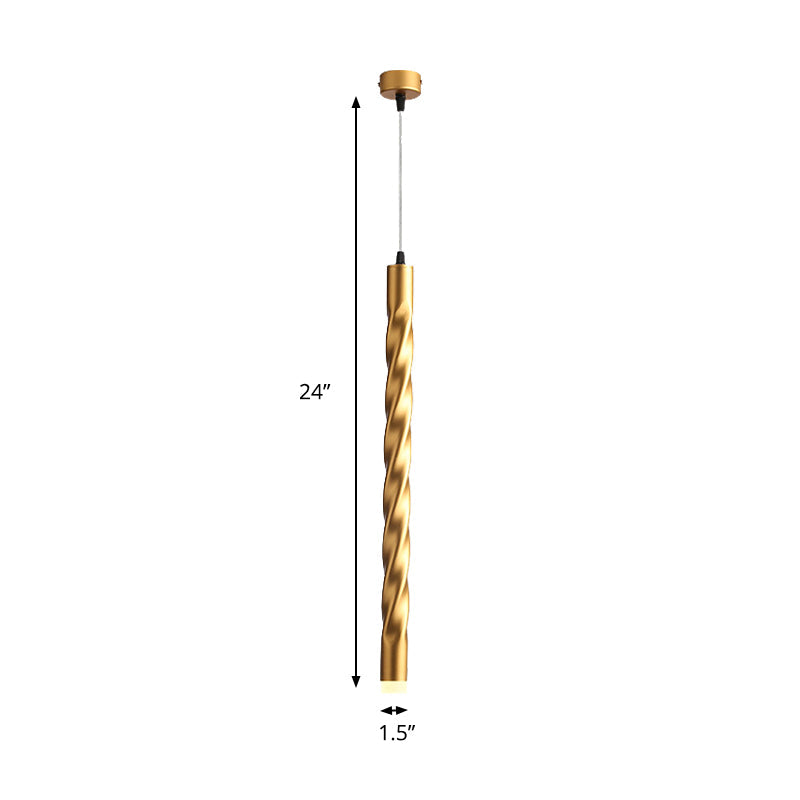 Eliana Captivating Rope Pendant: Modern Elegance in Gold