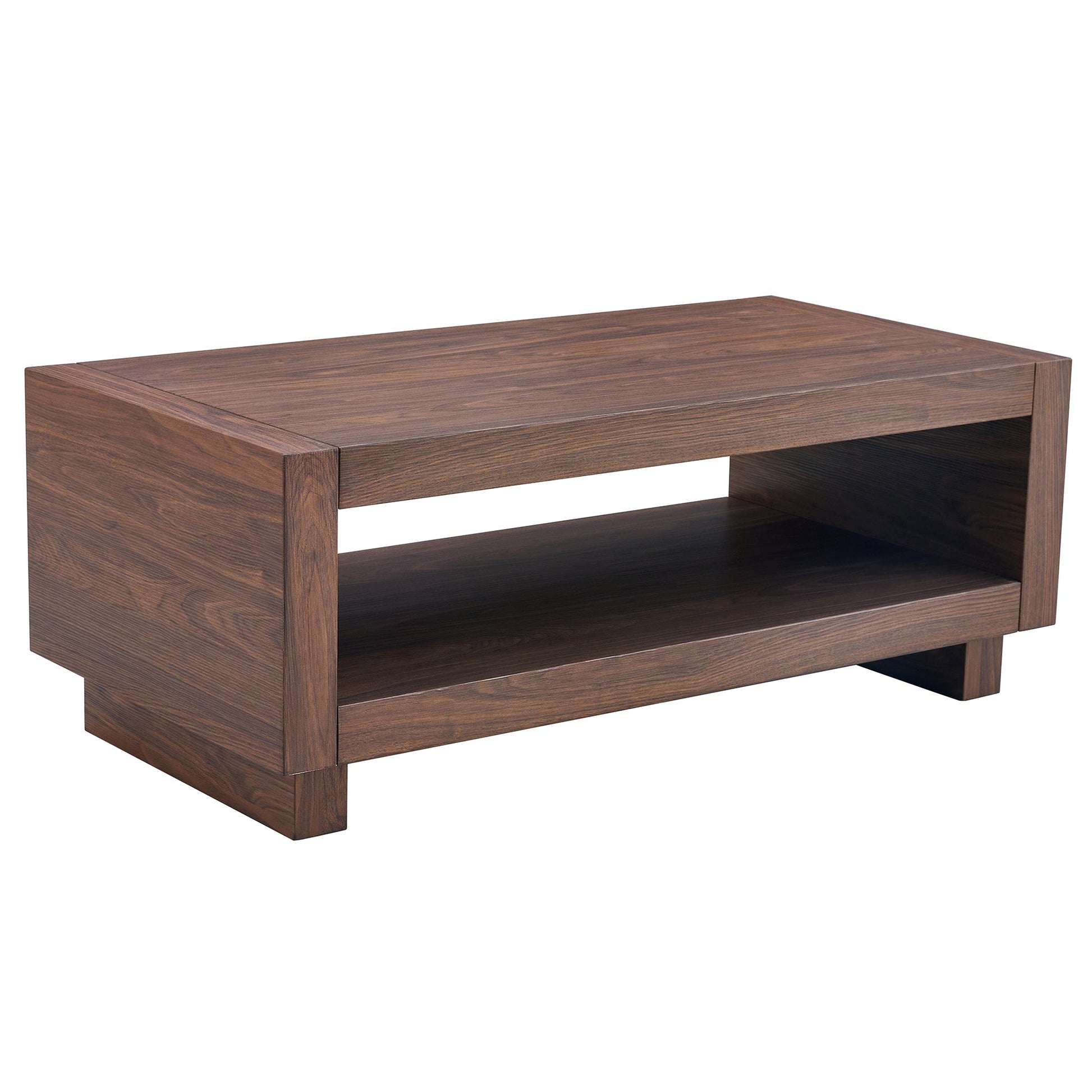 Kitchen Tools & Cookware: A Modern Minimalist MDF Walnut-Colored Rectangular Coffee Table Measuring 47.2*23.6*18 Inches Embodies the Simple Charm of Mid-Century Aesthetics, Adding A Touch of Elegance to Your Living Room by Streamdale Furniture