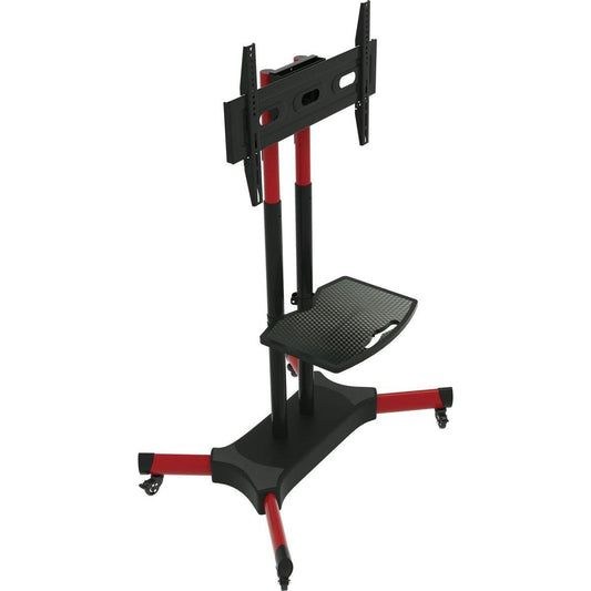Living Room Decor: FANCO Universal Swivel TV Stand for 32"0 inch TVs, Height Adjustable Table Top TV Stand Mount with Tilt, Max VESA 600x400mm (Red) by Streamdale Furniture