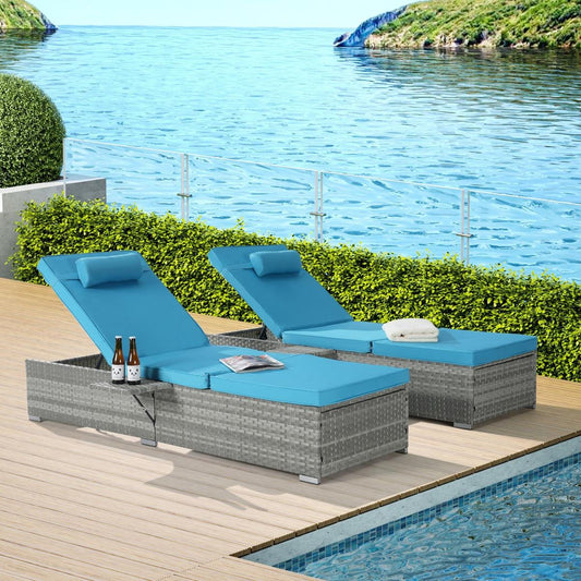 Bedroom Bedding & Decor: OUTDOOR SOFA PE RATTAN FURNITURE DECK CHAIR GRAY RATTAN by Streamdale Furniture