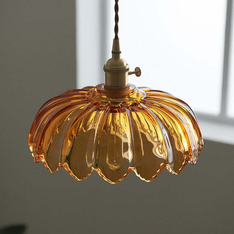 Lucille Scalloped Pendant - Industrial Elegance for Any Space