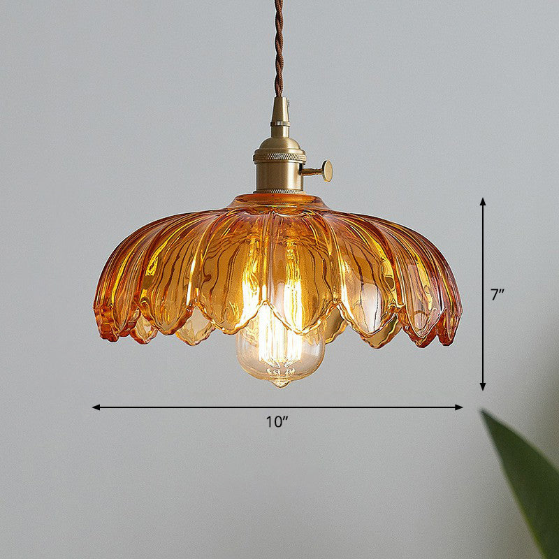 Lucille Scalloped Pendant - Industrial Elegance for Any Space
