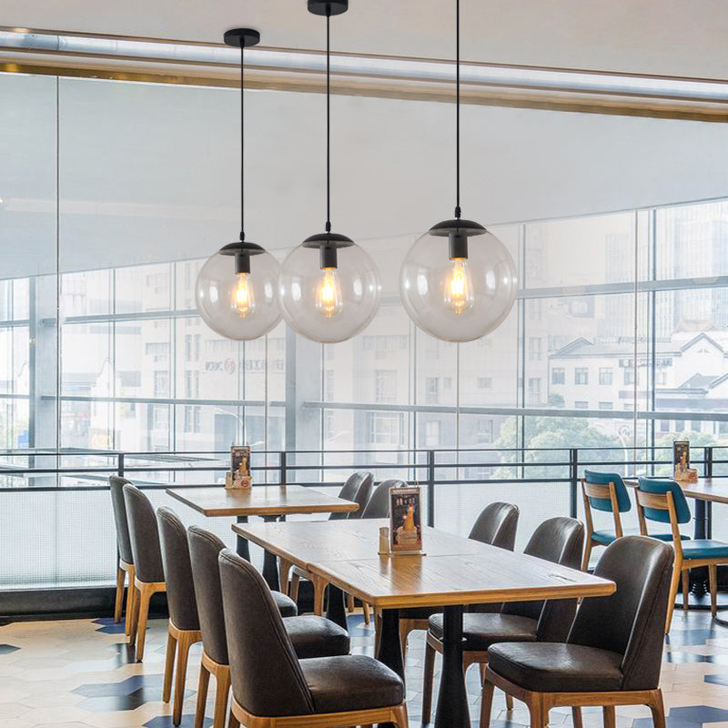 Modern Glass Orb Pendant: Stylish Lighting for Restaurants