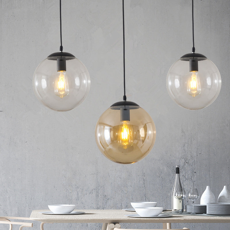 Modern Glass Orb Pendant: Stylish Lighting for Restaurants