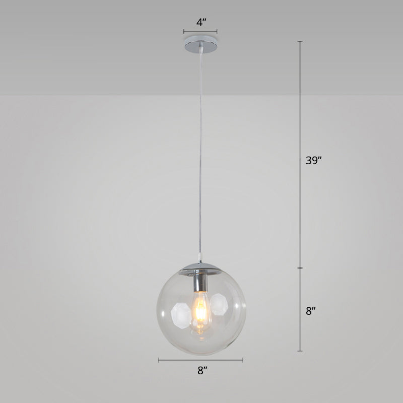 Modern Glass Orb Pendant: Stylish Lighting for Restaurants