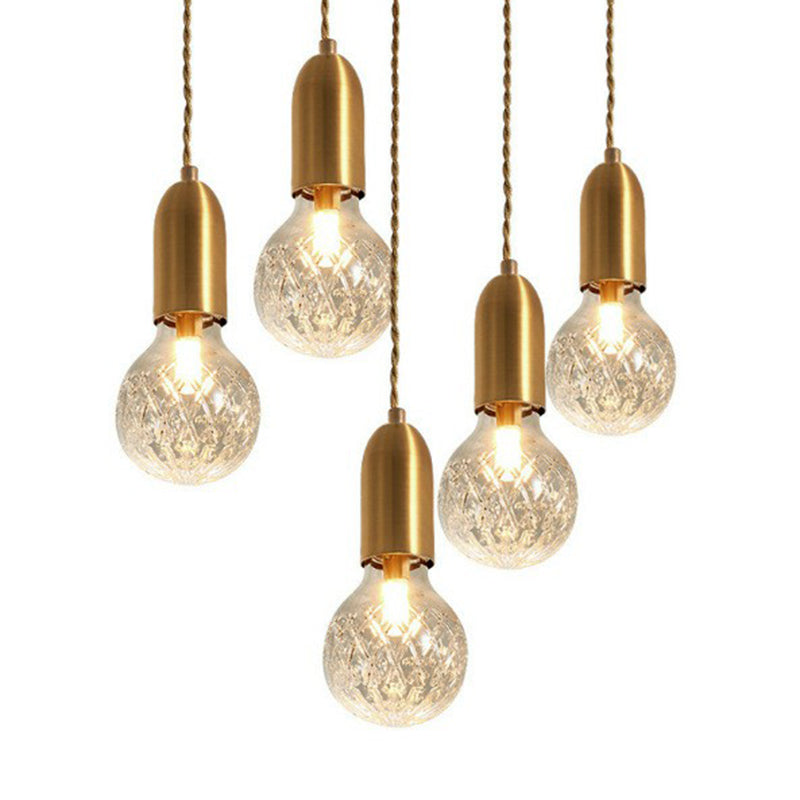 Ella Industrial Brass Pendant Lamp: A Touch of Vintage Charm
