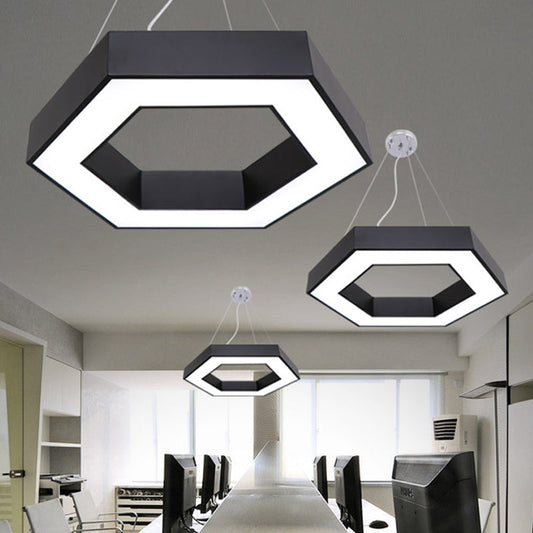 Stella's Contemporary LED Honeycomb Pendant Light - Vibrant Green/Blue/Red in White/Warm/Natural Light Options