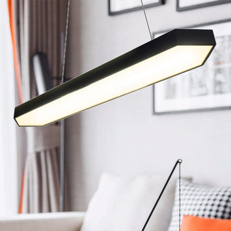 Karla  Modern Linear Pendant: Customizable LED Light for Any Space