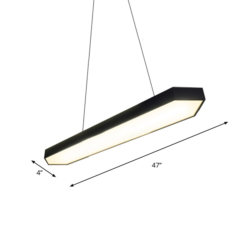 Karla  Modern Linear Pendant: Customizable LED Light for Any Space