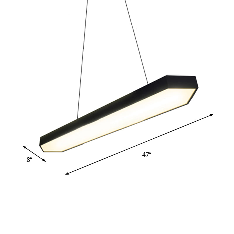 Karla  Modern Linear Pendant: Customizable LED Light for Any Space