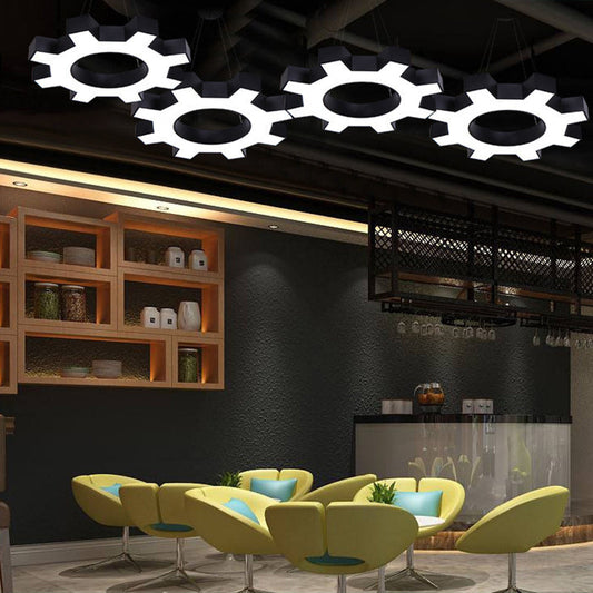 Gear Up for Style and Functionality with the Gear Shaped Gym Pendant Light