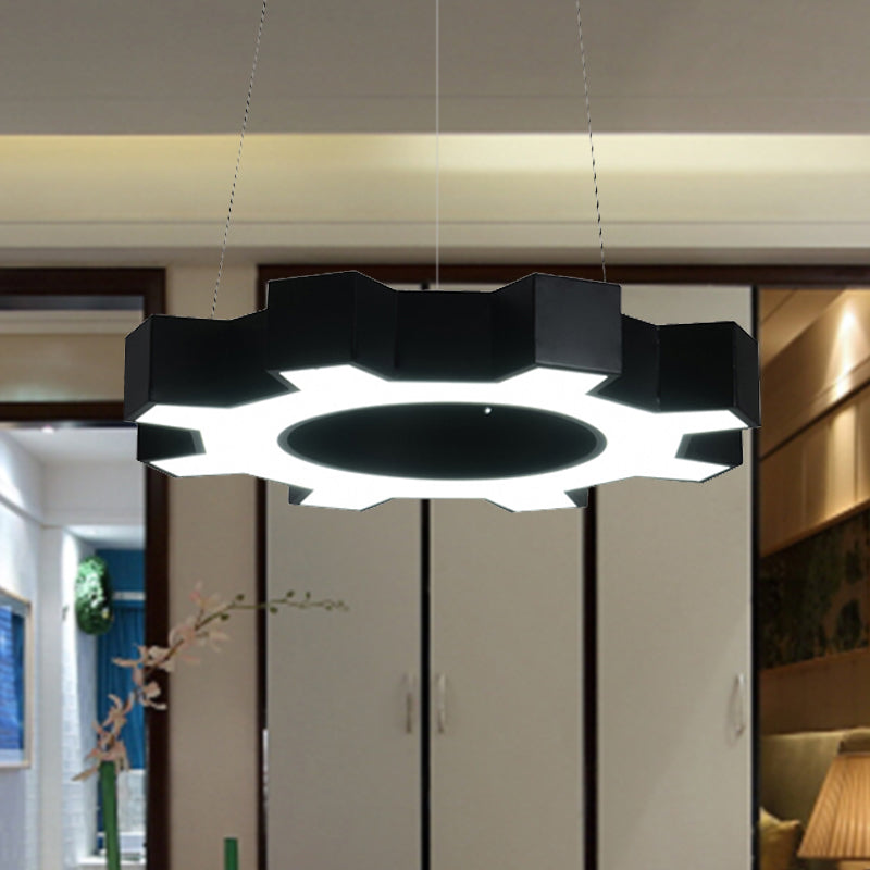 Evelyn's Energetic Gear Pendant: Illuminate Your Gym with Modern Style