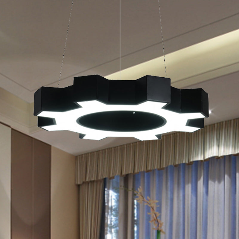 Evelyn's Energetic Gear Pendant: Illuminate Your Gym with Modern Style