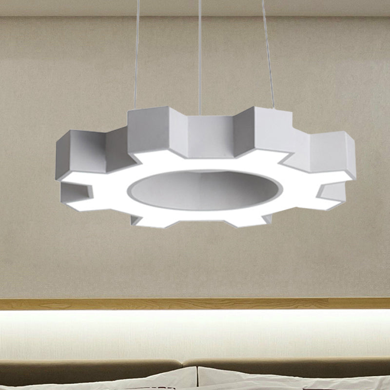 Evelyn's Energetic Gear Pendant: Illuminate Your Gym with Modern Style