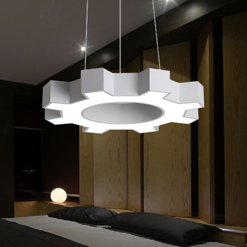 Evelyn's Energetic Gear Pendant: Illuminate Your Gym with Modern Style