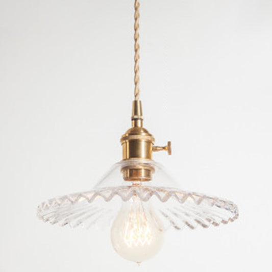 Eliana Scalloped Pendant: Vintage Charm with Green Hue (Multiple Color Options)
