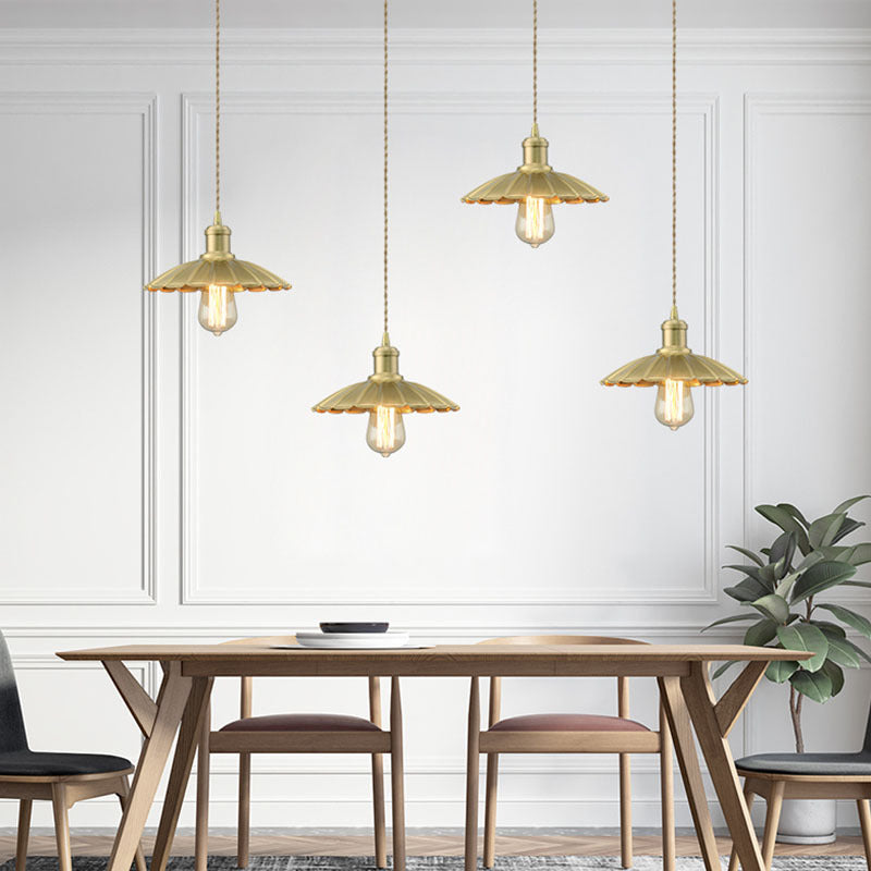 Evelyn's Vintage Brass Pendant: Timeless Elegance for Your Dining Room