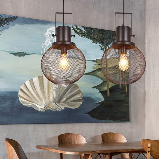 Embrace Industrial Charm: Black Antique Metal Pendant Lamp