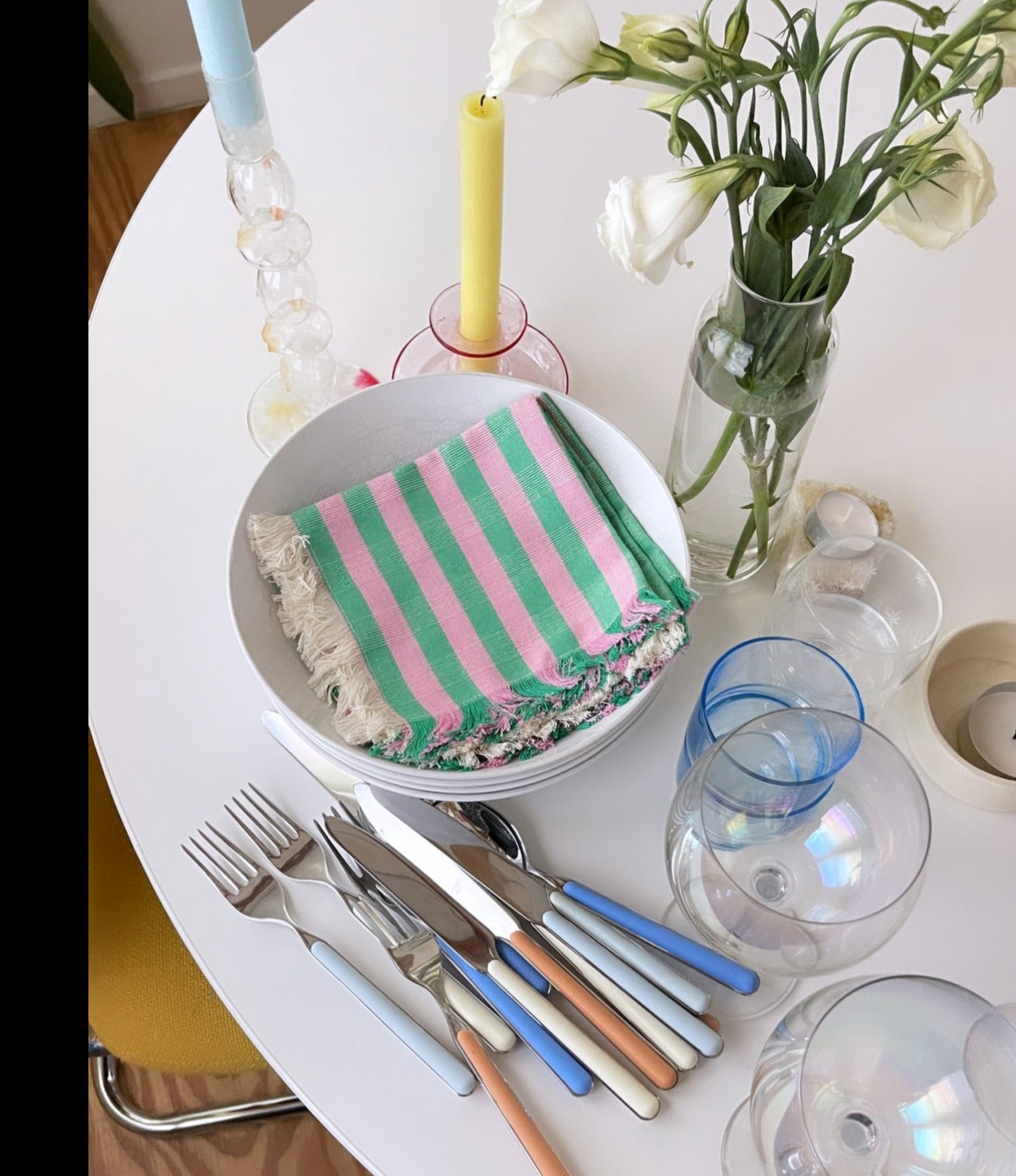 Flora Stripe Party Napkin