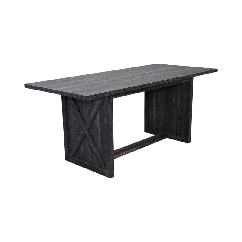 Dining & Tableware: 70.87' Farmhouse Large Dining Table for 6-8 People,  Rectangular Wood Dining Table, Rustic Kitchen Dinner Table with X Solid Legs for Dining Room & Living Room,  Gray by Streamdale Furniture