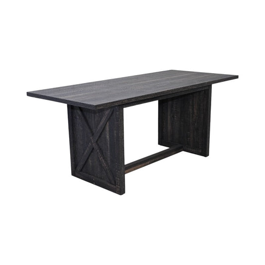 Dining & Tableware: 70.87' Farmhouse Large Dining Table for 6-8 People,  Rectangular Wood Dining Table, Rustic Kitchen Dinner Table with X Solid Legs for Dining Room & Living Room,  Gray by Streamdale Furniture