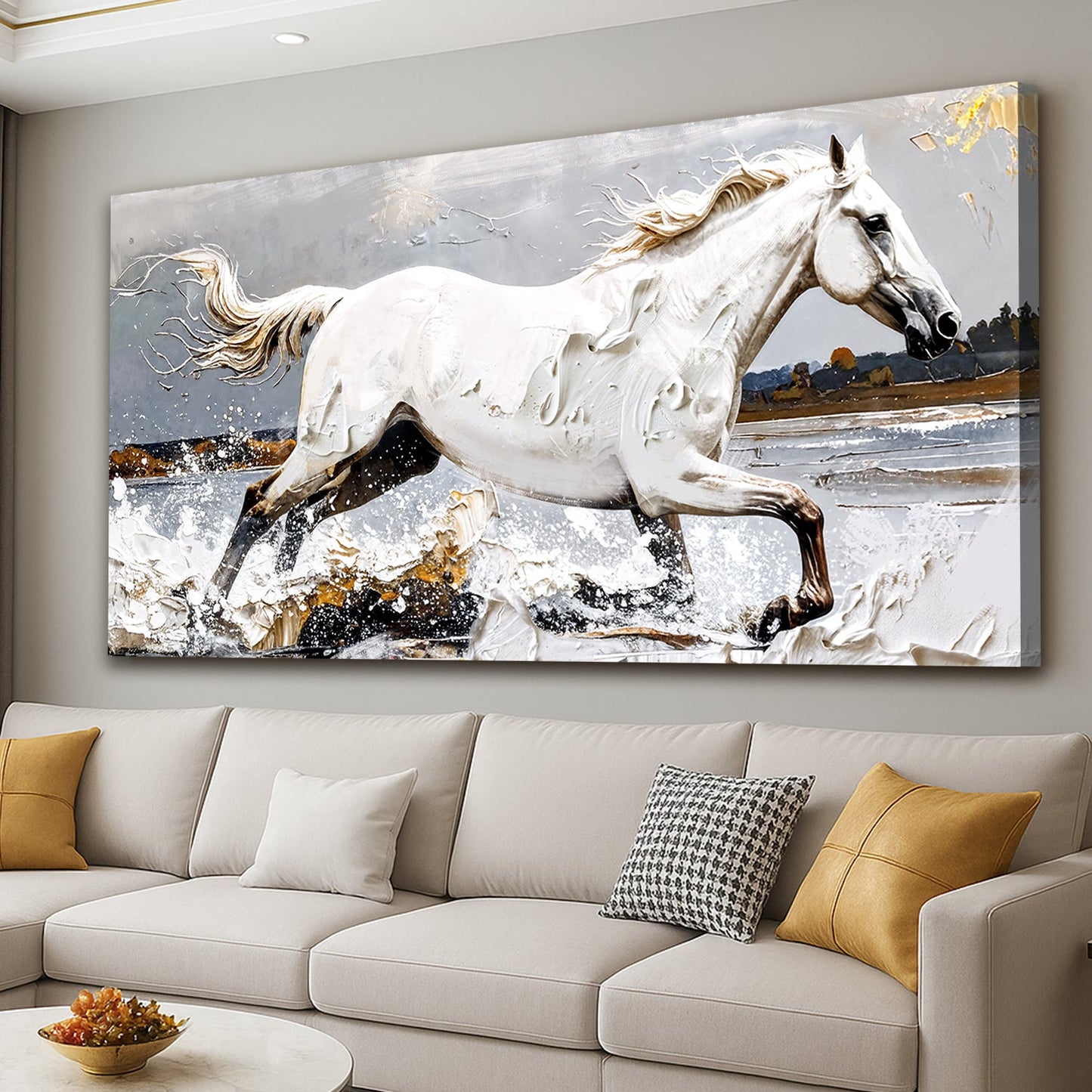 Modern Abstract Horse Wall Art