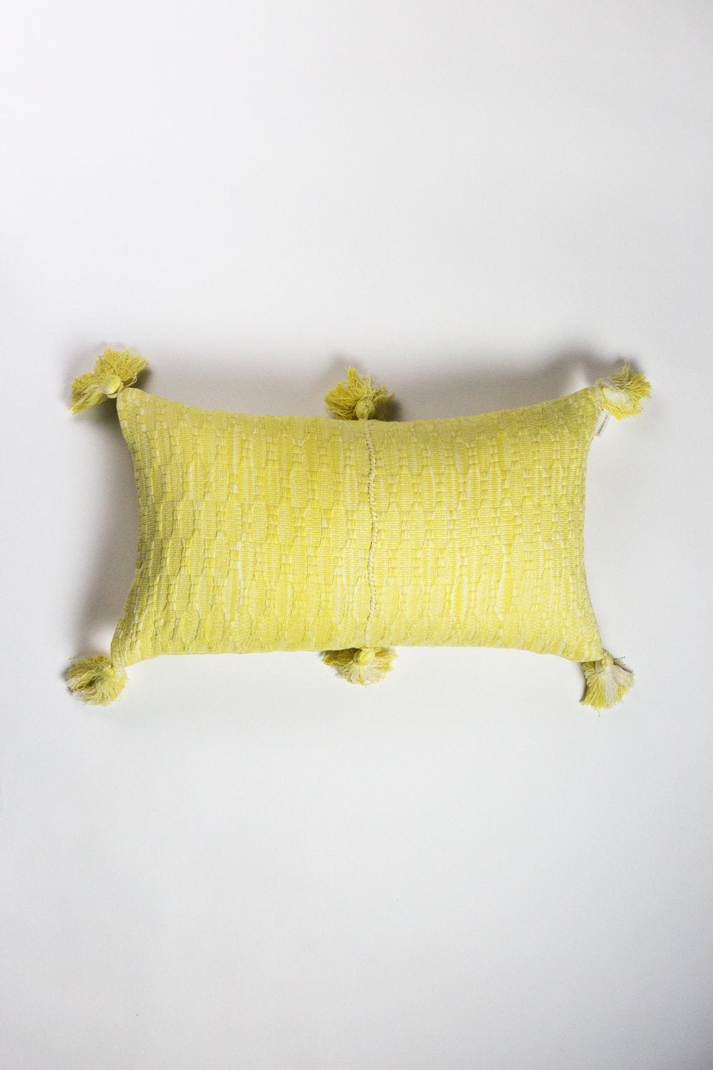 Antigua Pillow - Faded Yellow Stripe