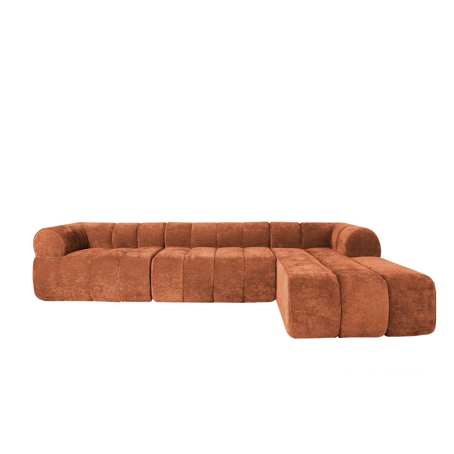 122' Modern L-Shaped Sectional Sofa with High-Density Fully Compressed Sponge and Chaise Lounge, 2-Piece Set, Fully Assembled Right Hand Facing, Perfect for Living Room, Lounge