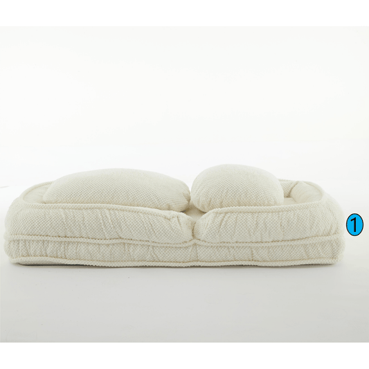 Area Rug: Human Dog Bed, Lazy Sofa Couch, 5 Adjustable Position,sit,sleep,fold,suit to put in bedroom, living room, Space Saving Design,White by Streamdale Furniture