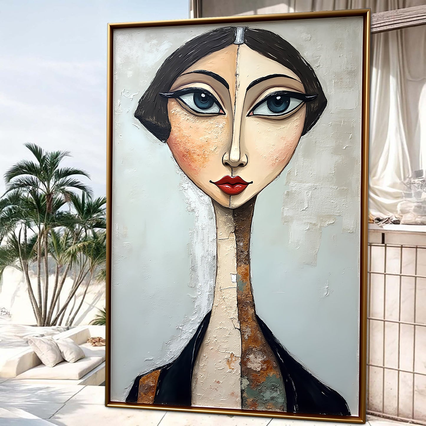 Serene Graze Figurative Impasto Wall Art